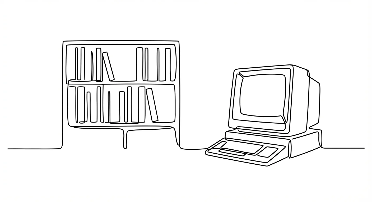 Illustration for Programming Before Google: When You Read Manuals