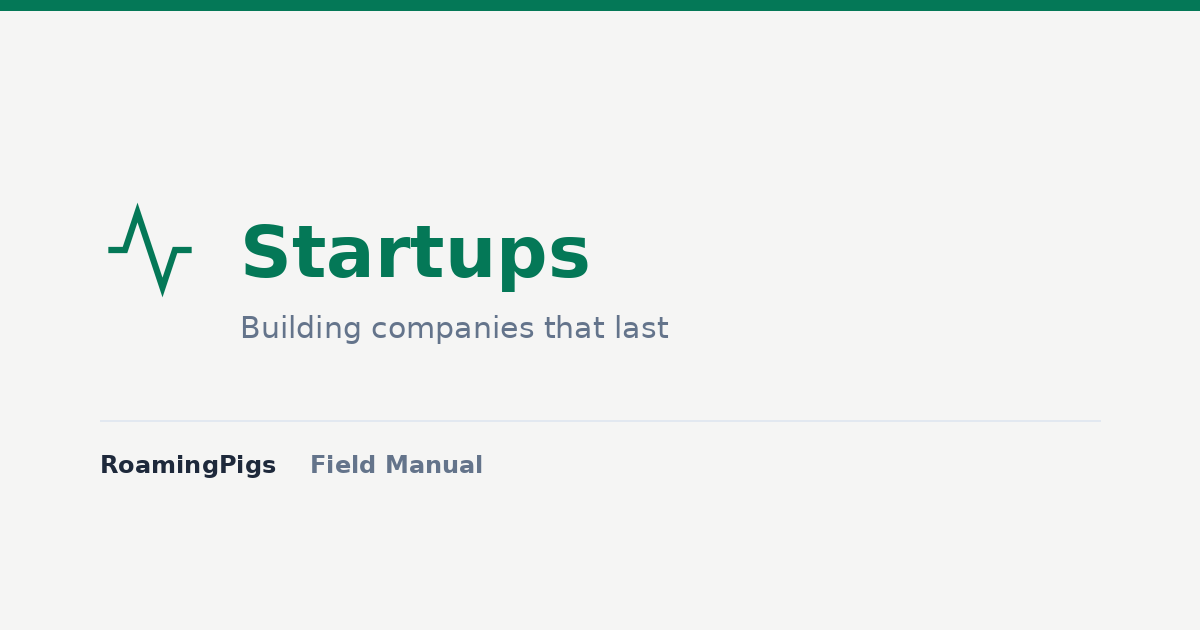 Startup Advisory