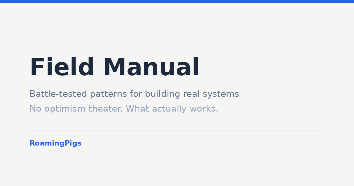 Field Manual